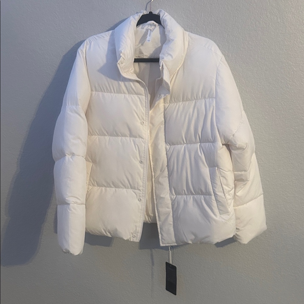 Essentials Cream Puffer Jacket
